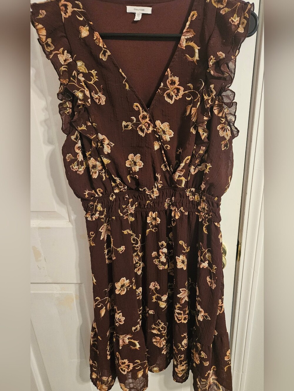 Maurices Brown Floral Midi Dress